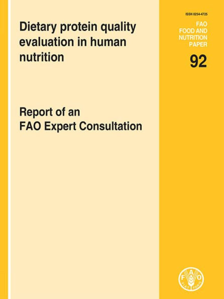 Dietary Protein Quality Evaluation in Human Nutrition