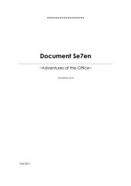 Title: Document Se7en, Author: Jonathan Chun-yin Got