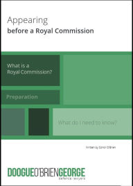 Title: Appearing Before a Royal Commission, Author: Conor O'Brien