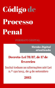 Title: Código de Processo Penal - 2015 (Direito), Author: Vitor vieira