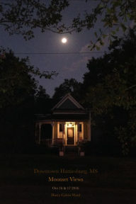 Title: Downtown Hattiesburg, Mississippi: Moonset Views -- 16 & 17 Oct 2016, Author: Harry Calvin Ward