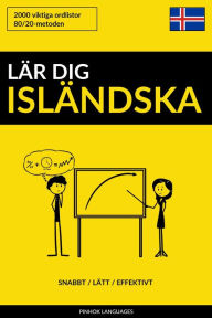 Title: Lär dig Isländska: Snabbt / Lätt / Effektivt: 2000 viktiga ordlistor, Author: Jaiz in 4