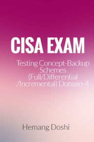 Title: CISA Exam-Testing Concept-Backup Schemes (Full/Differential/Incremental) (Domain-4), Author: Hemang Doshi