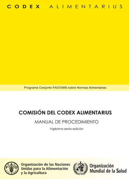 Comisión del Codex Alimentarius: Manual de Procedimiento 26 edicion