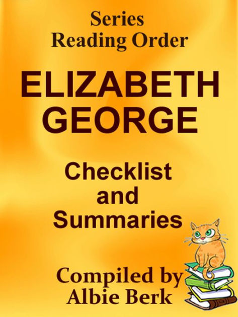 Elizabeth George: Series Reading Order - with Summaries & Checklist by ...