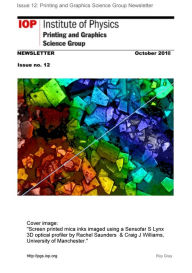 Title: Issue #12 Printing and Graphics Science Group Newsletter, Author: Roy Gray