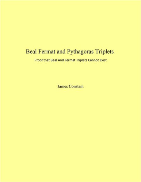 Beal Fermat and Pythagoras Triplets