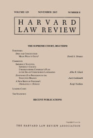 Title: Harvard Law Review: Volume 129, Number 1 - November 2015, Author: Harvard Law Review