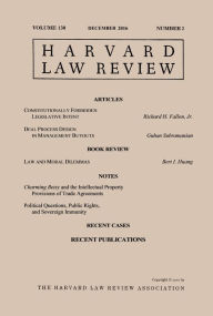 Title: Harvard Law Review: Volume 130, Number 2 - December 2016, Author: Harvard Law Review