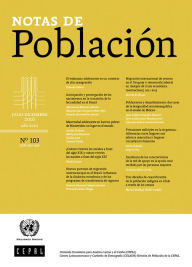 Title: Notas de Poblacion Vol. 43 N 103, Author: CEPAL Comision Economica para America Latina y el Caribe