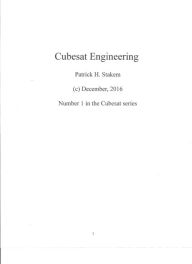 Title: Cubesat Engineering, Author: Patrock H. Stakem