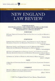 Title: New England Law Review: Volume 50, Number 1 - Fall 2015, Author: New England Law Review