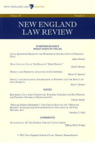 Title: New England Law Review: Volume 49, Number 4 - Summer 2015, Author: New England Law Review