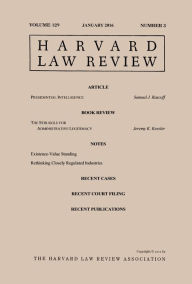 Title: Harvard Law Review: Volume 129, Number 3 - January 2016, Author: Harvard Law Review