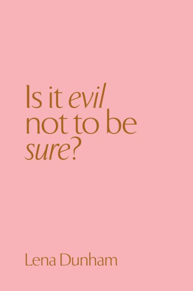 Is it evil not to be sure?