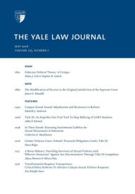 Title: Yale Law Journal: Volume 125, Number 7 - May 2016, Author: Yale Law Journal