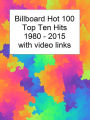 Billboard Top Ten Hits 1980-2015 with Youtube Links