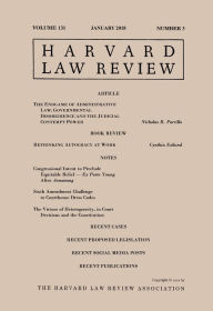 Title: Harvard Law Review: Volume 131, Number 3 - January 2018, Author: Harvard Law Review