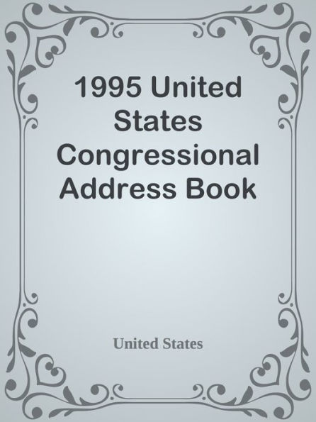 1995 United States Congressional Address Book