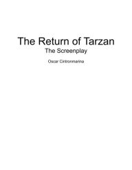 Title: The Return of Tarzan The Screenplay, Author: Oscar Cintronmarina