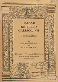 Title: Caesar De bello Gallico, VII, Author: Julius Caesar