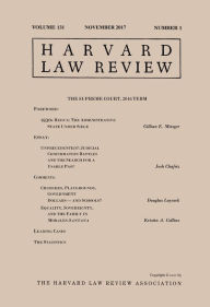 Title: Harvard Law Review: Volume 131, Number 1 - November 2017, Author: Harvard Law Review
