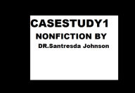 Title: Case Study 1, Author: Dr.Santresda Johnson