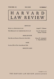 Title: Harvard Law Review: Volume 131, Number 7 - May 2018, Author: Harvard Law Review