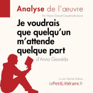 Je voudrais que quelqu'un m'attende quelque part d'Anna Gavalda: Analyse complète et résumé détaillé de l'oeuvre