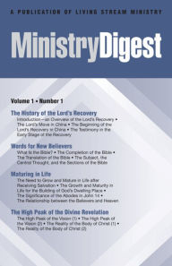 Title: Ministry Digest, Vol. 01, No. 01, Author: Witness Lee