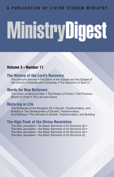 Ministry Digest, Vol. 03, No. 11