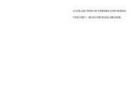 Title: A COLLECTION OF THEMES AND SONGS: VOLUME 1, Author: Sean Michael Brassil