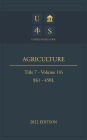 United States Code 2022 Edition Title 7 Agriculture 1 - 450L Volume 1/6