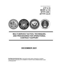 Title: Multi-Service Tactics, Techniques, and Procedures for Operational Contract Support December 2021, Author: United States Government Us Army
