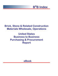 Title: Brick, Stone & Related Construction Materials Wholesale, Operations B2B United States, Author: Editorial DataGroup USA