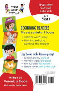 Title: First Step Phonics Level 1, Set 1: Short A, Author: Veronica Blade