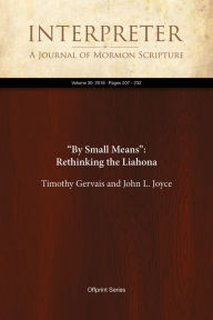 Title: By Small Means: Rethinking the Liahona, Author: Timothy Gervais