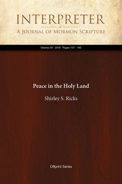 Peace in the Holy Land