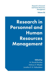 Title: Research in Personnel and Human Resources Management, v.36, Author: M. Ronald Buckley