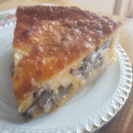 Title: Mushroom Quiche Homemade family recipe, Author: M Duncan