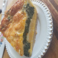 Title: Spinach Quiche Homemade Family recipe, Author: M Duncan