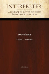 Title: De Profundis, Author: Daniel C. Peterson