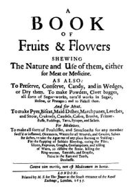 Title: A Book of Fruits & Flowers, Author: Anonymous