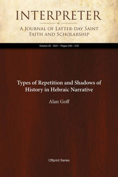 Types of Repetition and Shadows of History in Hebraic Narrative