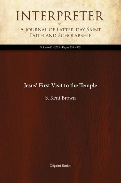 Jesus First Visit to the Temple