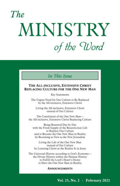 The Ministry of the Word, Vol. 25, No. 02