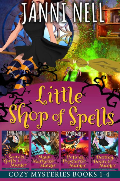 Little Shop of Spells Cozy Mysteries Books 1-4