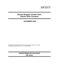 Title: Army Techniques Publication ATP 3-21.11 Stryker Brigade Combat Team Infantry Rifle Company November 2020, Author: United States Government Us Army