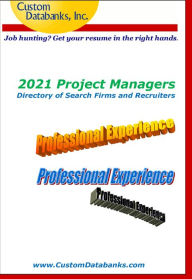 Title: 2021 Project Managers Directory of Search Firms and Recruiters, Author: Jane Lockshin