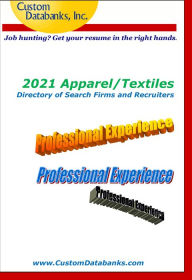 Title: 2021 Apparel/Textiles Directory of Search Firms and Recruiters, Author: Jane Lockshin